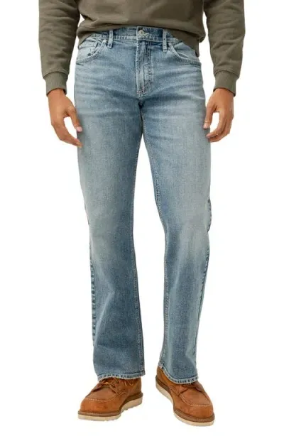 Silver Jeans Co. Zac Relaxed Straight Leg Jeans In Indigo