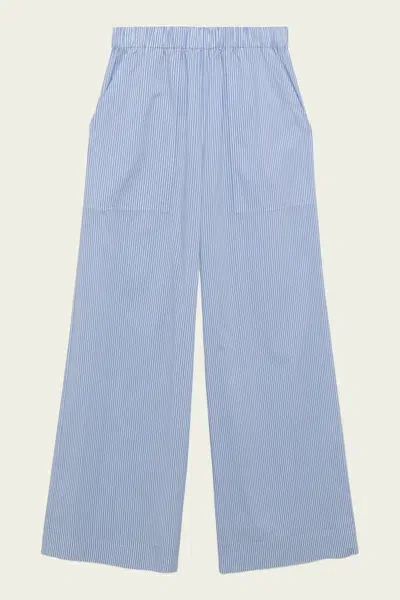 Simkhai Arden Pull-on Pant In Classic Blue Stripe