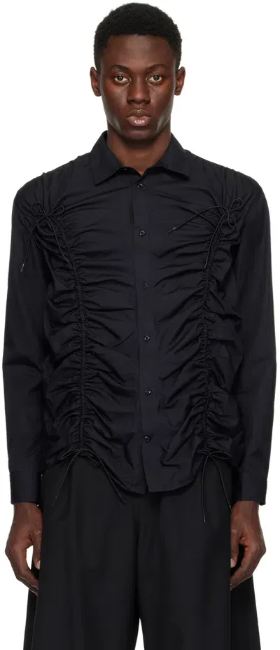 Simone Rocha Black Ruched Shirt