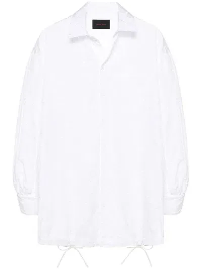 Simone Rocha Broderie-anglaise Shirt In White