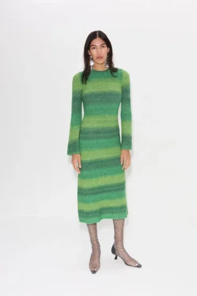 Simonmiller Axon Knit Dress In Gummy Green Multi