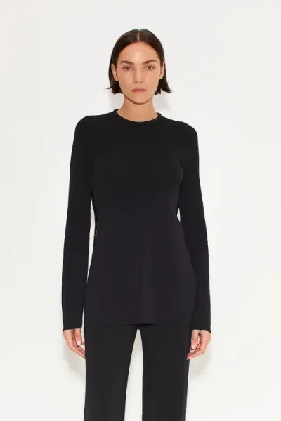 Simonmiller Canoga Long Sleeve Knit Top In Black