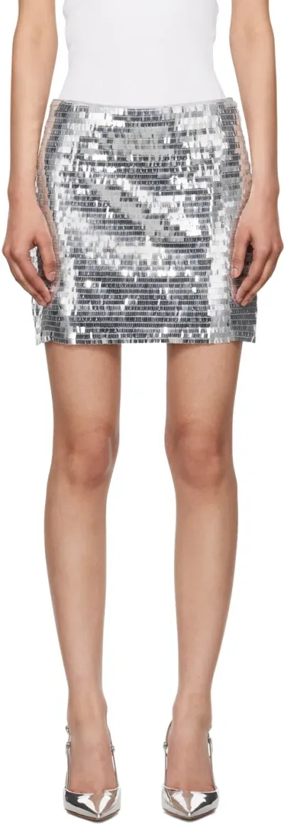 Simonmiller Silver Dizzy Miniskirt In 96161 Satellite Silv