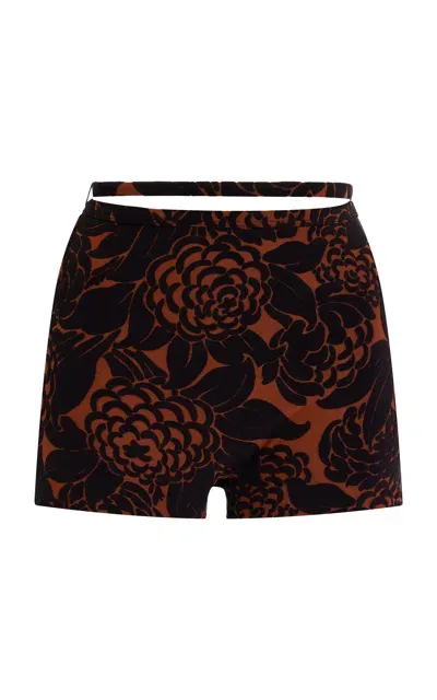 Sir Dawn Printed Swim Shorts In Black