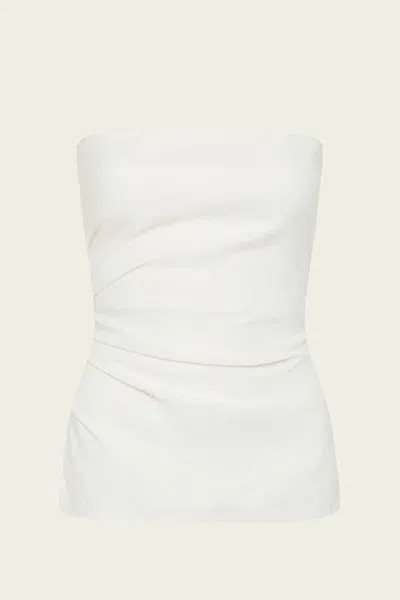 Sir Dorian Pleated Bodice In Ivory In White