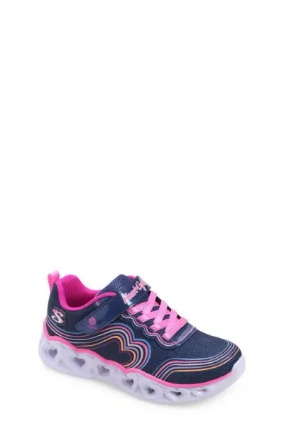 Skechers Kids' Heart Lights Light-up Sneaker In Navy/multi