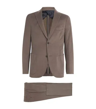 Slowear Cotton Corduroy 2-piece Suit In Brown