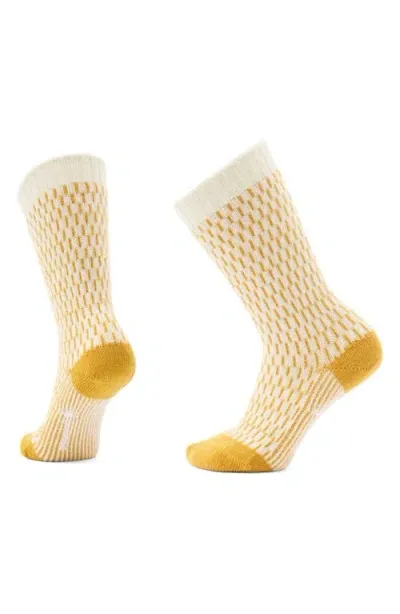 Smartwool Everyday Digi Tick Merino Wool Blend Crew Socks In Natural