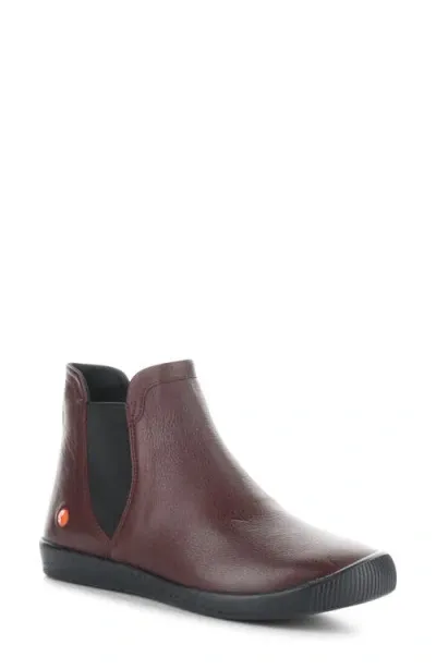 Softinos By Fly London Itzi Chelsea Boot In Dark Red/black