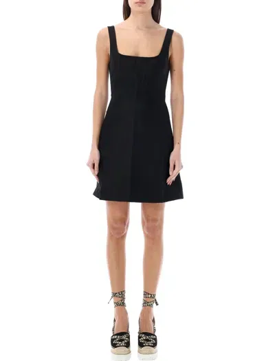 Stella Mccartney Mini Corset Dress In Black