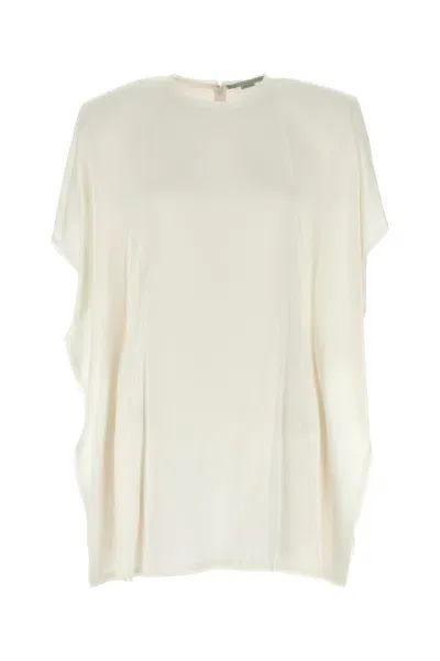 Stella Mccartney Draped Jersey Dress-40 Nd  Female In White