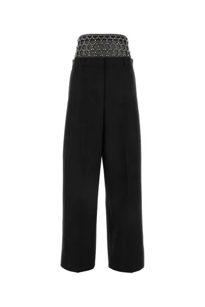 Stella Mccartney Crystal-embellished Pants-38 Nd  Female In Black