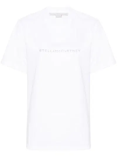 Stella Mccartney Logo-print Cotton T-shirt In ホワイト