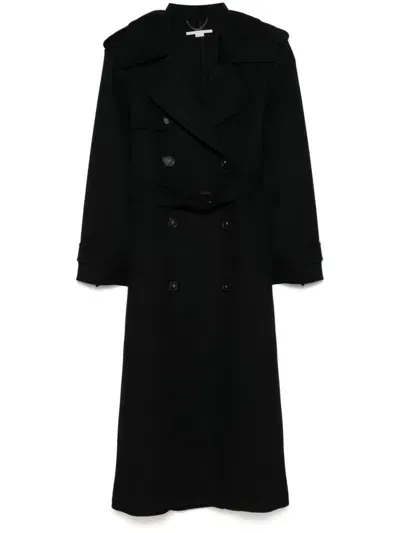 Stella Mccartney Trench Coat With Belt In Black