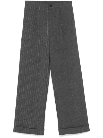 Stella Nova Pinstriped Trousers In Grey