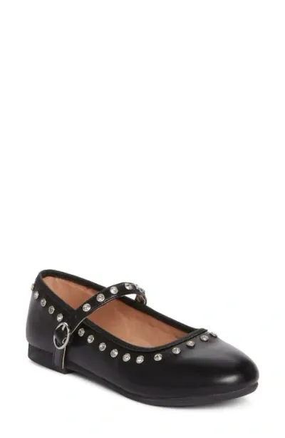 Steve Madden Kids'  Jrea Crystal Embellished Mary Jane In Black