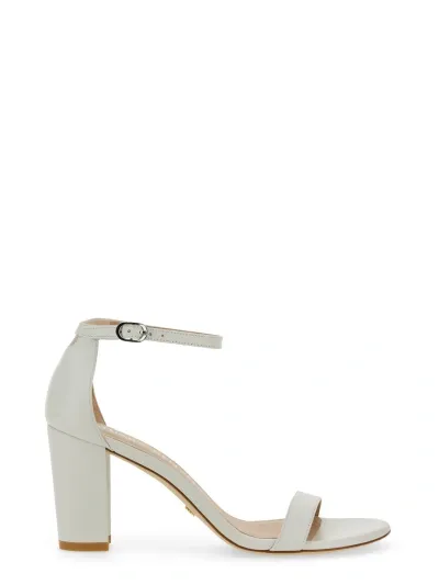 Stuart Weitzman Leather Sandal In White