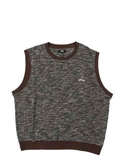 Stussy Logo-embroidered Vest In Multi