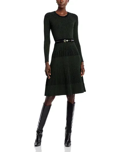 T Tahari Sweater Dress - Exclusive In Black/autum