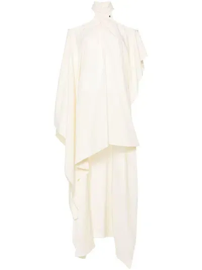 Taller Marmo Metauro Asymmetric Kaftan In Blanco