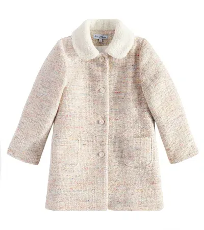 Tartine Et Chocolat Kids' Bouclé Coat In Beige