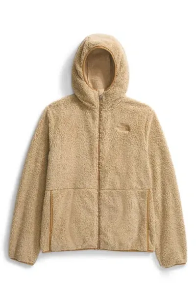 The North Face Kids' Campshire Fleece Zip Hoodie In Khaki Stone