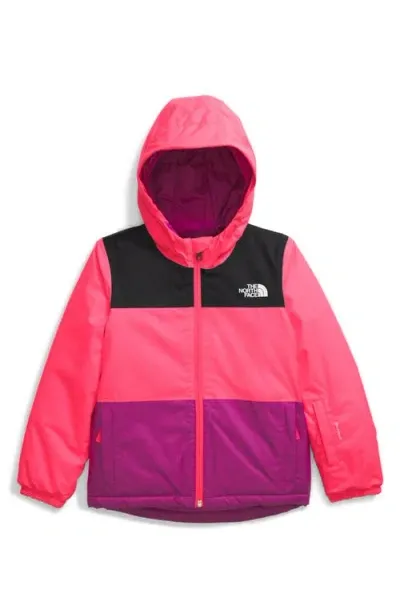 The North Face Kids' Freedom Insulated Waterproof Hooded Jacket In Radiant Poppy