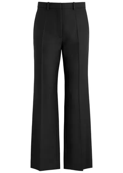 The Row Albereta Straight-leg Wool Trousers In Black