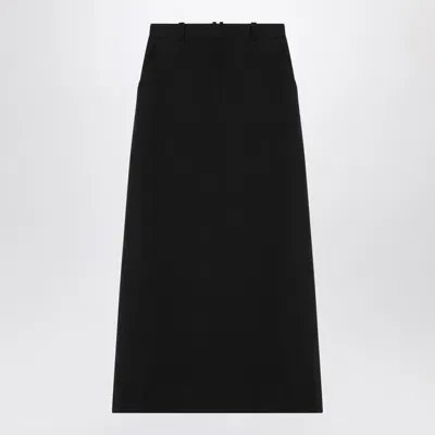 The Row Black Wool Roux Skirt