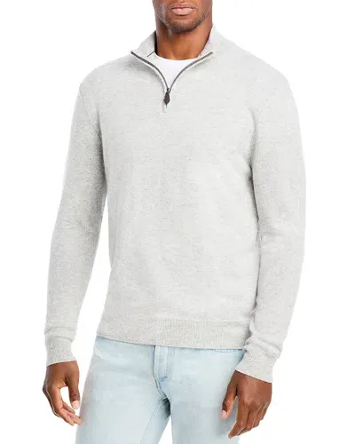 The Men's Store At Bloomingdale's Dove Gray Cashmere Half-zip Sweater - Exclusive