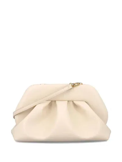 Themoirè Tia Clutch In Beige