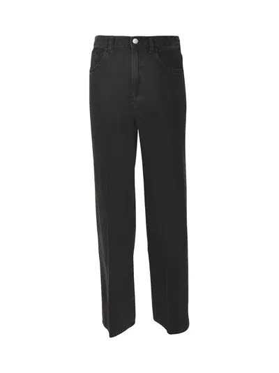 Theory 5 Pockets Straight Leg Jeans In Black