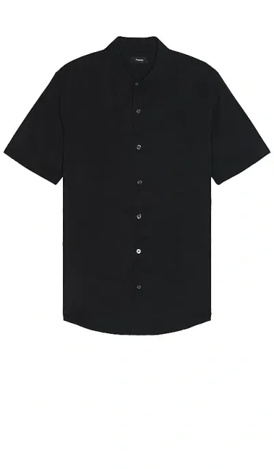 Theory Irving Short Sleeve Shirt In Black