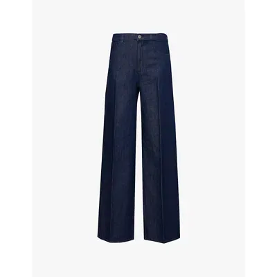 Theory Womens Indigo Th 5 Pkt Jeans In Blue