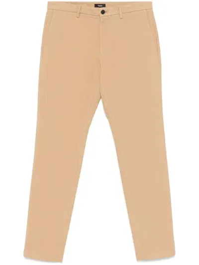 Theory Zaine Trousers In Neutrals