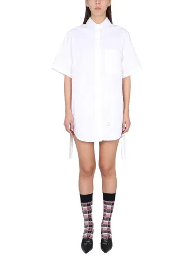 Thom Browne Mini Chemiser Dress In White