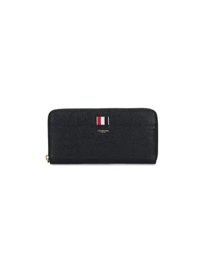 Thom Browne Zip-around Wallet In Black  