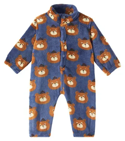 Tinycottons Baby Bears Onesie In Blue