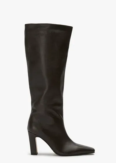 Tony Bianco Supra Chocolate Nappa Calf Boots In Black