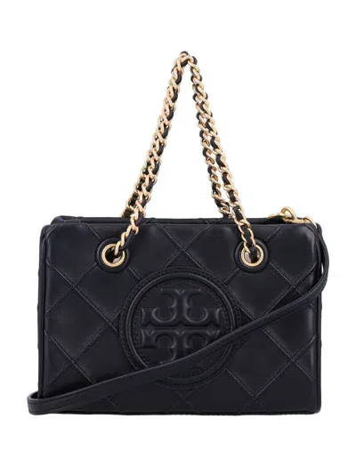 Tory Burch Fleming Soft Mini Chain Tote Bag In Black