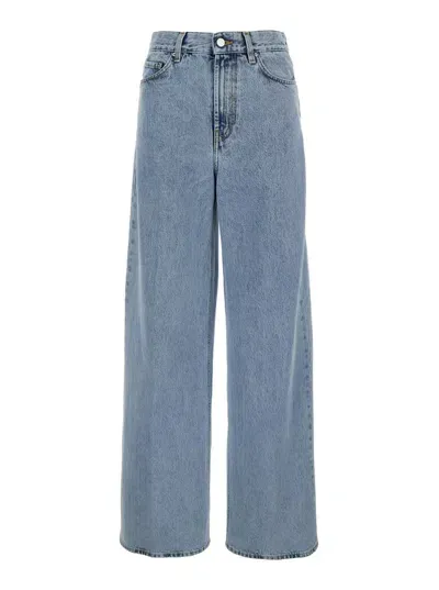 Totême Wide Leg Denim In Blue