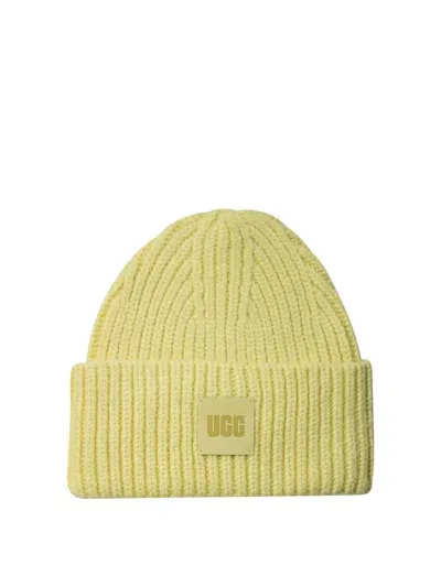 Ugg Ribbed Beanie Hats Yellow