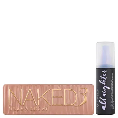 Urban Decay Naked 3 Palette And Setting Spray Bundle In White