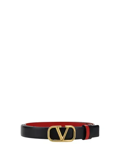 Valentino Garavani Belt H. 20 Reversibile | Vlogo Signature In Schwarz