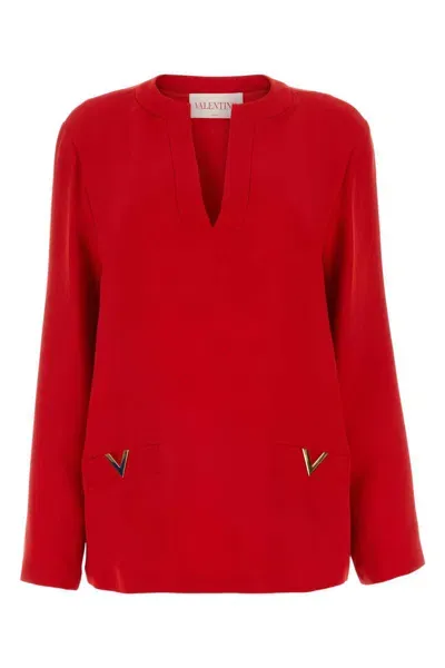 Valentino Garavani Shirts In Red