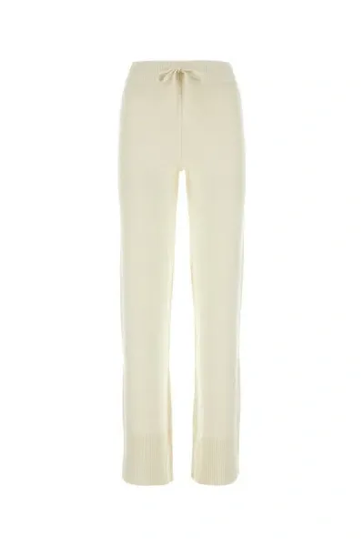 Valentino Drawstring Straight Leg Pants In White