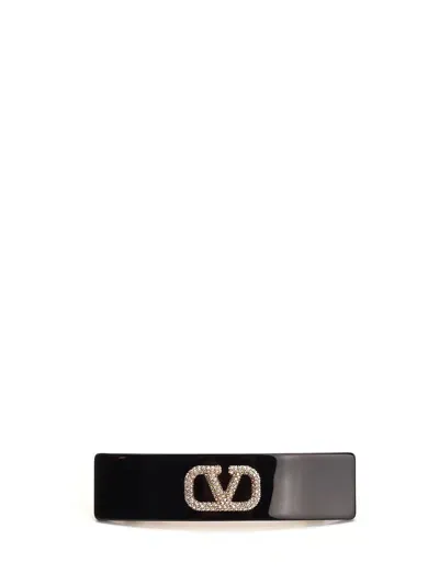 Valentino Garavani Hair Clip In Black