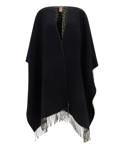 Valentino Garavani Poncho In Black