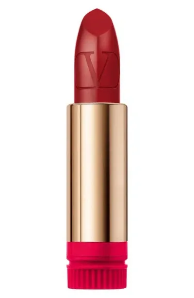 Valentino Rosso  Refillable Lipstick Refill In 213r/satin