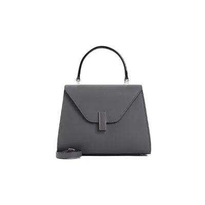 Valextra Iside Top Handle Mini Bag In Grey